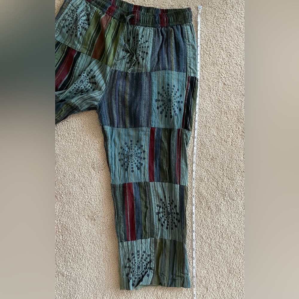 Multicolor Patchwork Women's Pants - image 6